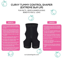 Load image into Gallery viewer, Curvy booty cuff High waist tummy control Mega butt lift shapewear shorts
